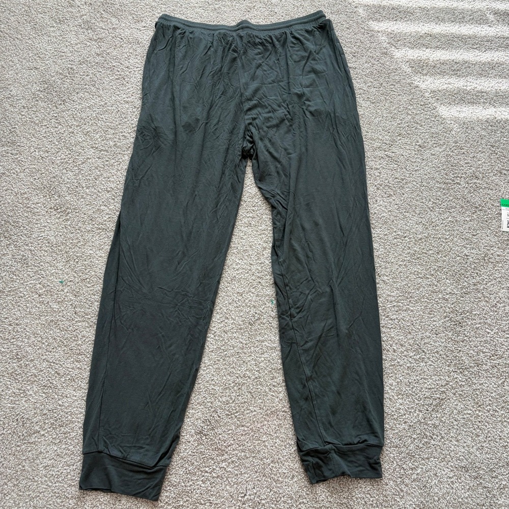 Eberjey Pajama Pants Womens M Green Jogger Lounge Relax Cozy Quiet Luxury Modal - Picture 6 of 7